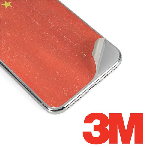 Chinese Flag Distressed iPhone X Skin